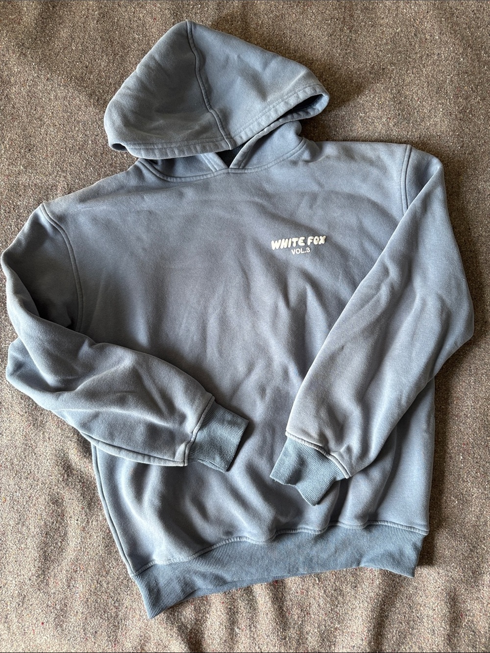 White Fox Vol.3 Slate Blue Pullover Hoodie (Size  XS/S)